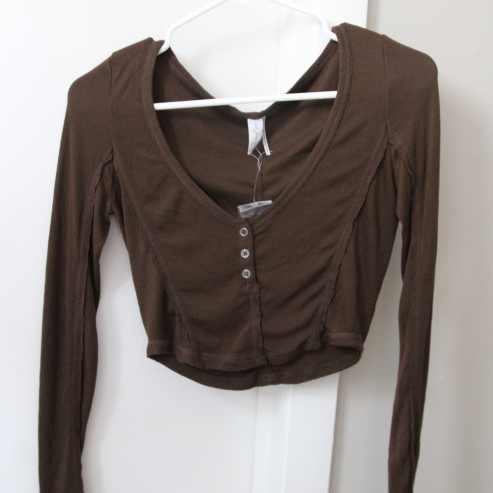 Urban Outfitters Out From Under Long Sleeve Cropped Tee